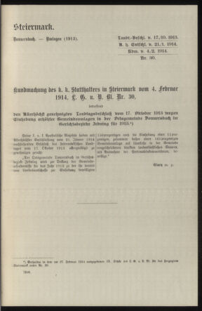 Verordnungsblatt des k.k. Ministeriums des Innern. Beibl.. Beiblatt zu dem Verordnungsblatte des k.k. Ministeriums des Innern. Angelegenheiten der staatlichen Veterinärverwaltung. (etc.) 19150215 Seite: 347