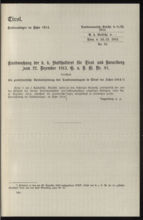 Verordnungsblatt des k.k. Ministeriums des Innern. Beibl.. Beiblatt zu dem Verordnungsblatte des k.k. Ministeriums des Innern. Angelegenheiten der staatlichen Veterinärverwaltung. (etc.) 19150215 Seite: 353