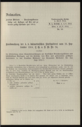 Verordnungsblatt des k.k. Ministeriums des Innern. Beibl.. Beiblatt zu dem Verordnungsblatte des k.k. Ministeriums des Innern. Angelegenheiten der staatlichen Veterinärverwaltung. (etc.) 19150215 Seite: 381