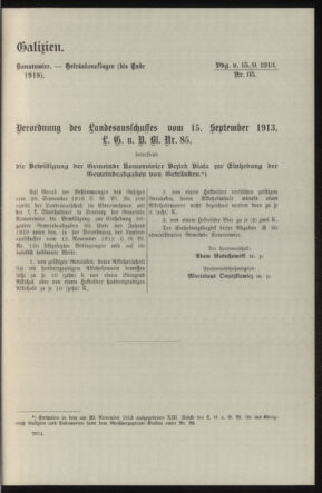 Verordnungsblatt des k.k. Ministeriums des Innern. Beibl.. Beiblatt zu dem Verordnungsblatte des k.k. Ministeriums des Innern. Angelegenheiten der staatlichen Veterinärverwaltung. (etc.) 19150215 Seite: 399