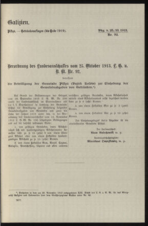 Verordnungsblatt des k.k. Ministeriums des Innern. Beibl.. Beiblatt zu dem Verordnungsblatte des k.k. Ministeriums des Innern. Angelegenheiten der staatlichen Veterinärverwaltung. (etc.) 19150215 Seite: 405