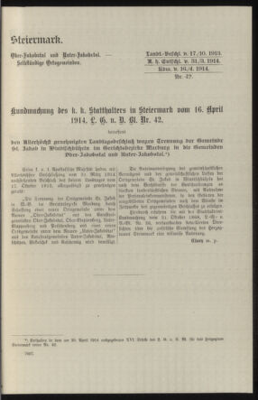 Verordnungsblatt des k.k. Ministeriums des Innern. Beibl.. Beiblatt zu dem Verordnungsblatte des k.k. Ministeriums des Innern. Angelegenheiten der staatlichen Veterinärverwaltung. (etc.) 19150215 Seite: 41