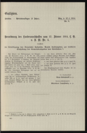 Verordnungsblatt des k.k. Ministeriums des Innern. Beibl.. Beiblatt zu dem Verordnungsblatte des k.k. Ministeriums des Innern. Angelegenheiten der staatlichen Veterinärverwaltung. (etc.) 19150215 Seite: 425