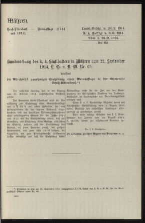 Verordnungsblatt des k.k. Ministeriums des Innern. Beibl.. Beiblatt zu dem Verordnungsblatte des k.k. Ministeriums des Innern. Angelegenheiten der staatlichen Veterinärverwaltung. (etc.) 19150215 Seite: 445