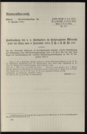 Verordnungsblatt des k.k. Ministeriums des Innern. Beibl.. Beiblatt zu dem Verordnungsblatte des k.k. Ministeriums des Innern. Angelegenheiten der staatlichen Veterinärverwaltung. (etc.) 19150215 Seite: 467