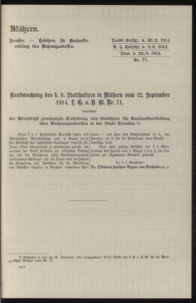 Verordnungsblatt des k.k. Ministeriums des Innern. Beibl.. Beiblatt zu dem Verordnungsblatte des k.k. Ministeriums des Innern. Angelegenheiten der staatlichen Veterinärverwaltung. (etc.) 19150215 Seite: 489