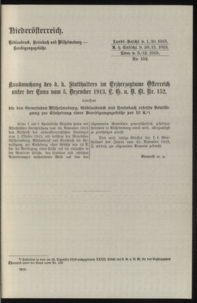 Verordnungsblatt des k.k. Ministeriums des Innern. Beibl.. Beiblatt zu dem Verordnungsblatte des k.k. Ministeriums des Innern. Angelegenheiten der staatlichen Veterinärverwaltung. (etc.) 19150215 Seite: 495