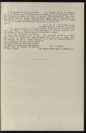 Verordnungsblatt des k.k. Ministeriums des Innern. Beibl.. Beiblatt zu dem Verordnungsblatte des k.k. Ministeriums des Innern. Angelegenheiten der staatlichen Veterinärverwaltung. (etc.) 19150215 Seite: 507