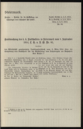 Verordnungsblatt des k.k. Ministeriums des Innern. Beibl.. Beiblatt zu dem Verordnungsblatte des k.k. Ministeriums des Innern. Angelegenheiten der staatlichen Veterinärverwaltung. (etc.) 19150215 Seite: 517