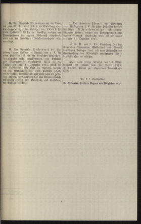 Verordnungsblatt des k.k. Ministeriums des Innern. Beibl.. Beiblatt zu dem Verordnungsblatte des k.k. Ministeriums des Innern. Angelegenheiten der staatlichen Veterinärverwaltung. (etc.) 19150215 Seite: 525