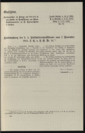 Verordnungsblatt des k.k. Ministeriums des Innern. Beibl.. Beiblatt zu dem Verordnungsblatte des k.k. Ministeriums des Innern. Angelegenheiten der staatlichen Veterinärverwaltung. (etc.) 19150215 Seite: 89