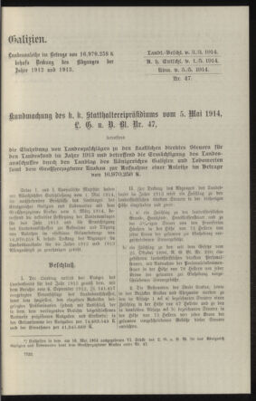 Verordnungsblatt des k.k. Ministeriums des Innern. Beibl.. Beiblatt zu dem Verordnungsblatte des k.k. Ministeriums des Innern. Angelegenheiten der staatlichen Veterinärverwaltung. (etc.) 19150215 Seite: 91