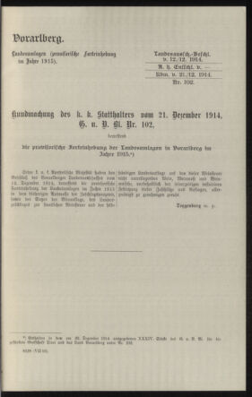 Verordnungsblatt des k.k. Ministeriums des Innern. Beibl.. Beiblatt zu dem Verordnungsblatte des k.k. Ministeriums des Innern. Angelegenheiten der staatlichen Veterinärverwaltung. (etc.) 19150430 Seite: 103