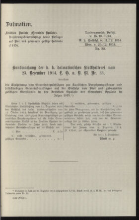 Verordnungsblatt des k.k. Ministeriums des Innern. Beibl.. Beiblatt zu dem Verordnungsblatte des k.k. Ministeriums des Innern. Angelegenheiten der staatlichen Veterinärverwaltung. (etc.) 19150430 Seite: 111