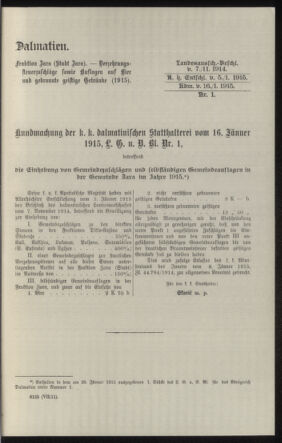 Verordnungsblatt des k.k. Ministeriums des Innern. Beibl.. Beiblatt zu dem Verordnungsblatte des k.k. Ministeriums des Innern. Angelegenheiten der staatlichen Veterinärverwaltung. (etc.) 19150430 Seite: 113