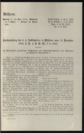 Verordnungsblatt des k.k. Ministeriums des Innern. Beibl.. Beiblatt zu dem Verordnungsblatte des k.k. Ministeriums des Innern. Angelegenheiten der staatlichen Veterinärverwaltung. (etc.) 19150430 Seite: 125