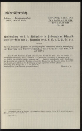 Verordnungsblatt des k.k. Ministeriums des Innern. Beibl.. Beiblatt zu dem Verordnungsblatte des k.k. Ministeriums des Innern. Angelegenheiten der staatlichen Veterinärverwaltung. (etc.) 19150430 Seite: 135