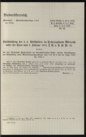 Verordnungsblatt des k.k. Ministeriums des Innern. Beibl.. Beiblatt zu dem Verordnungsblatte des k.k. Ministeriums des Innern. Angelegenheiten der staatlichen Veterinärverwaltung. (etc.) 19150430 Seite: 137