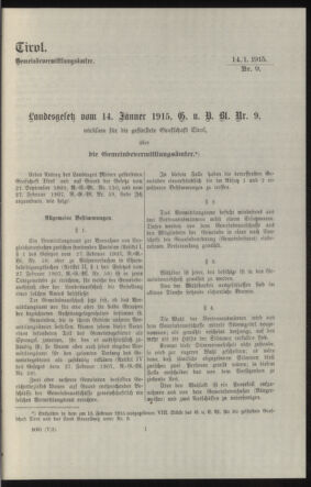 Verordnungsblatt des k.k. Ministeriums des Innern. Beibl.. Beiblatt zu dem Verordnungsblatte des k.k. Ministeriums des Innern. Angelegenheiten der staatlichen Veterinärverwaltung. (etc.) 19150430 Seite: 15