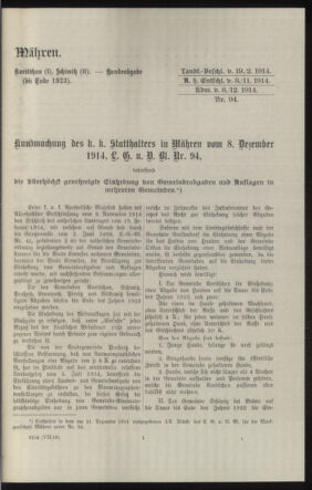 Verordnungsblatt des k.k. Ministeriums des Innern. Beibl.. Beiblatt zu dem Verordnungsblatte des k.k. Ministeriums des Innern. Angelegenheiten der staatlichen Veterinärverwaltung. (etc.) 19150430 Seite: 189