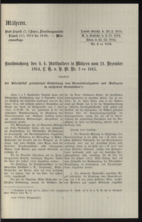 Verordnungsblatt des k.k. Ministeriums des Innern. Beibl.. Beiblatt zu dem Verordnungsblatte des k.k. Ministeriums des Innern. Angelegenheiten der staatlichen Veterinärverwaltung. (etc.) 19150430 Seite: 211