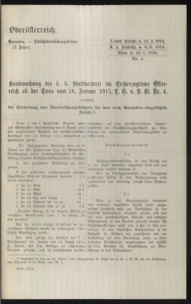 Verordnungsblatt des k.k. Ministeriums des Innern. Beibl.. Beiblatt zu dem Verordnungsblatte des k.k. Ministeriums des Innern. Angelegenheiten der staatlichen Veterinärverwaltung. (etc.) 19150430 Seite: 293