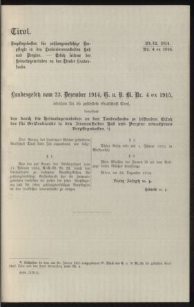 Verordnungsblatt des k.k. Ministeriums des Innern. Beibl.. Beiblatt zu dem Verordnungsblatte des k.k. Ministeriums des Innern. Angelegenheiten der staatlichen Veterinärverwaltung. (etc.) 19150430 Seite: 305