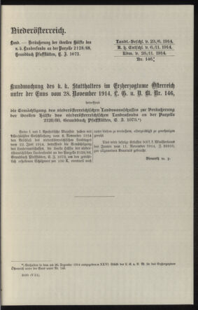 Verordnungsblatt des k.k. Ministeriums des Innern. Beibl.. Beiblatt zu dem Verordnungsblatte des k.k. Ministeriums des Innern. Angelegenheiten der staatlichen Veterinärverwaltung. (etc.) 19150430 Seite: 41