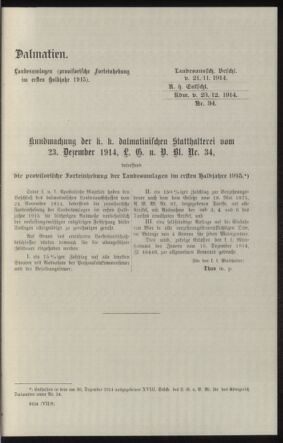 Verordnungsblatt des k.k. Ministeriums des Innern. Beibl.. Beiblatt zu dem Verordnungsblatte des k.k. Ministeriums des Innern. Angelegenheiten der staatlichen Veterinärverwaltung. (etc.) 19150430 Seite: 49