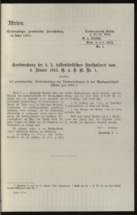 Verordnungsblatt des k.k. Ministeriums des Innern. Beibl.. Beiblatt zu dem Verordnungsblatte des k.k. Ministeriums des Innern. Angelegenheiten der staatlichen Veterinärverwaltung. (etc.) 19150430 Seite: 57