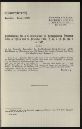 Verordnungsblatt des k.k. Ministeriums des Innern. Beibl.. Beiblatt zu dem Verordnungsblatte des k.k. Ministeriums des Innern. Angelegenheiten der staatlichen Veterinärverwaltung. (etc.) 19150430 Seite: 85