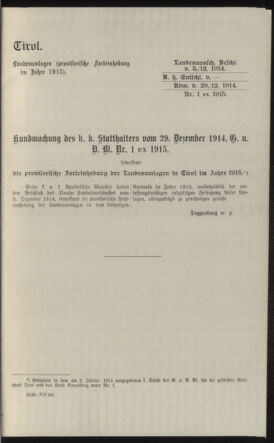 Verordnungsblatt des k.k. Ministeriums des Innern. Beibl.. Beiblatt zu dem Verordnungsblatte des k.k. Ministeriums des Innern. Angelegenheiten der staatlichen Veterinärverwaltung. (etc.) 19150430 Seite: 99