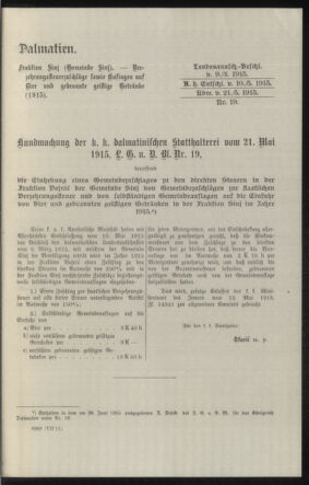 Verordnungsblatt des k.k. Ministeriums des Innern. Beibl.. Beiblatt zu dem Verordnungsblatte des k.k. Ministeriums des Innern. Angelegenheiten der staatlichen Veterinärverwaltung. (etc.) 19150915 Seite: 103