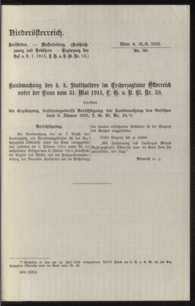 Verordnungsblatt des k.k. Ministeriums des Innern. Beibl.. Beiblatt zu dem Verordnungsblatte des k.k. Ministeriums des Innern. Angelegenheiten der staatlichen Veterinärverwaltung. (etc.) 19150915 Seite: 119