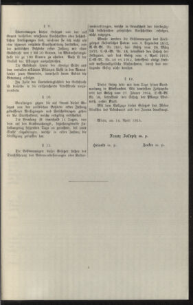 Verordnungsblatt des k.k. Ministeriums des Innern. Beibl.. Beiblatt zu dem Verordnungsblatte des k.k. Ministeriums des Innern. Angelegenheiten der staatlichen Veterinärverwaltung. (etc.) 19150915 Seite: 139