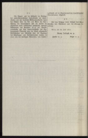 Verordnungsblatt des k.k. Ministeriums des Innern. Beibl.. Beiblatt zu dem Verordnungsblatte des k.k. Ministeriums des Innern. Angelegenheiten der staatlichen Veterinärverwaltung. (etc.) 19150915 Seite: 150