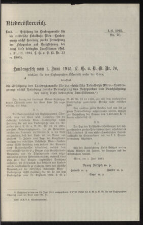 Verordnungsblatt des k.k. Ministeriums des Innern. Beibl.. Beiblatt zu dem Verordnungsblatte des k.k. Ministeriums des Innern. Angelegenheiten der staatlichen Veterinärverwaltung. (etc.) 19150915 Seite: 171