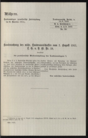 Verordnungsblatt des k.k. Ministeriums des Innern. Beibl.. Beiblatt zu dem Verordnungsblatte des k.k. Ministeriums des Innern. Angelegenheiten der staatlichen Veterinärverwaltung. (etc.) 19150915 Seite: 27