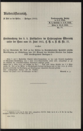 Verordnungsblatt des k.k. Ministeriums des Innern. Beibl.. Beiblatt zu dem Verordnungsblatte des k.k. Ministeriums des Innern. Angelegenheiten der staatlichen Veterinärverwaltung. (etc.) 19150915 Seite: 57