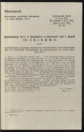 Verordnungsblatt des k.k. Ministeriums des Innern. Beibl.. Beiblatt zu dem Verordnungsblatte des k.k. Ministeriums des Innern. Angelegenheiten der staatlichen Veterinärverwaltung. (etc.) 19150915 Seite: 93