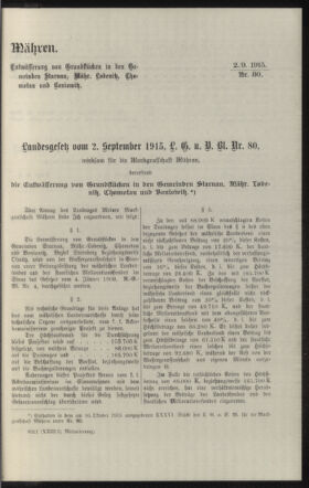 Verordnungsblatt des k.k. Ministeriums des Innern. Beibl.. Beiblatt zu dem Verordnungsblatte des k.k. Ministeriums des Innern. Angelegenheiten der staatlichen Veterinärverwaltung. (etc.) 19151220 Seite: 27