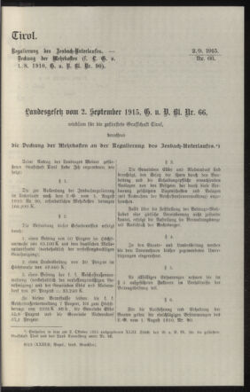 Verordnungsblatt des k.k. Ministeriums des Innern. Beibl.. Beiblatt zu dem Verordnungsblatte des k.k. Ministeriums des Innern. Angelegenheiten der staatlichen Veterinärverwaltung. (etc.) 19151220 Seite: 43