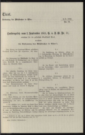 Verordnungsblatt des k.k. Ministeriums des Innern. Beibl.. Beiblatt zu dem Verordnungsblatte des k.k. Ministeriums des Innern. Angelegenheiten der staatlichen Veterinärverwaltung. (etc.) 19151220 Seite: 55