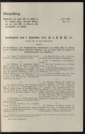 Verordnungsblatt des k.k. Ministeriums des Innern. Beibl.. Beiblatt zu dem Verordnungsblatte des k.k. Ministeriums des Innern. Angelegenheiten der staatlichen Veterinärverwaltung. (etc.) 19151220 Seite: 61