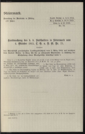 Verordnungsblatt des k.k. Ministeriums des Innern. Beibl.. Beiblatt zu dem Verordnungsblatte des k.k. Ministeriums des Innern. Angelegenheiten der staatlichen Veterinärverwaltung. (etc.) 19151220 Seite: 63