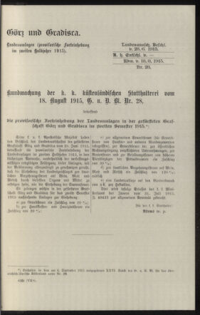 Verordnungsblatt des k.k. Ministeriums des Innern. Beibl.. Beiblatt zu dem Verordnungsblatte des k.k. Ministeriums des Innern. Angelegenheiten der staatlichen Veterinärverwaltung. (etc.) 19151220 Seite: 7