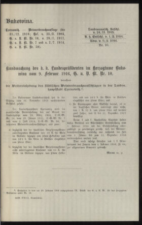 Verordnungsblatt des k.k. Ministeriums des Innern. Beibl.. Beiblatt zu dem Verordnungsblatte des k.k. Ministeriums des Innern. Angelegenheiten der staatlichen Veterinärverwaltung. (etc.) 19160630 Seite: 47