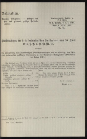 Verordnungsblatt des k.k. Ministeriums des Innern. Beibl.. Beiblatt zu dem Verordnungsblatte des k.k. Ministeriums des Innern. Angelegenheiten der staatlichen Veterinärverwaltung. (etc.) 19160630 Seite: 53