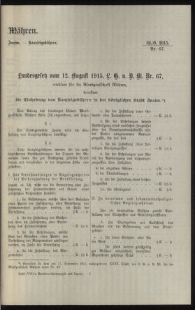 Verordnungsblatt des k.k. Ministeriums des Innern. Beibl.. Beiblatt zu dem Verordnungsblatte des k.k. Ministeriums des Innern. Angelegenheiten der staatlichen Veterinärverwaltung. (etc.) 19160630 Seite: 69