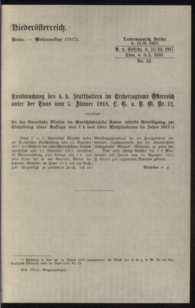 Verordnungsblatt des k.k. Ministeriums des Innern. Beibl.. Beiblatt zu dem Verordnungsblatte des k.k. Ministeriums des Innern. Angelegenheiten der staatlichen Veterinärverwaltung. (etc.) 19180330 Seite: 107